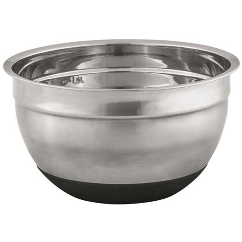 Anti-Slip Stainless Steel Mixing Bowl - 18cm