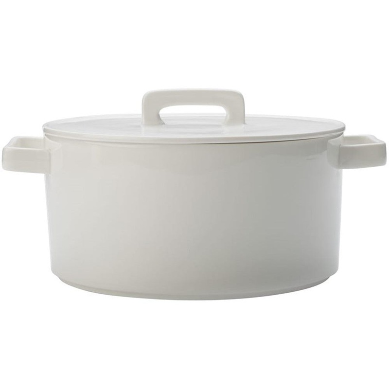 Epicurious Round Casserole 2.6 Litre - White