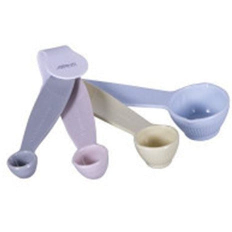 Ribbed Measuring Spoons Pastel