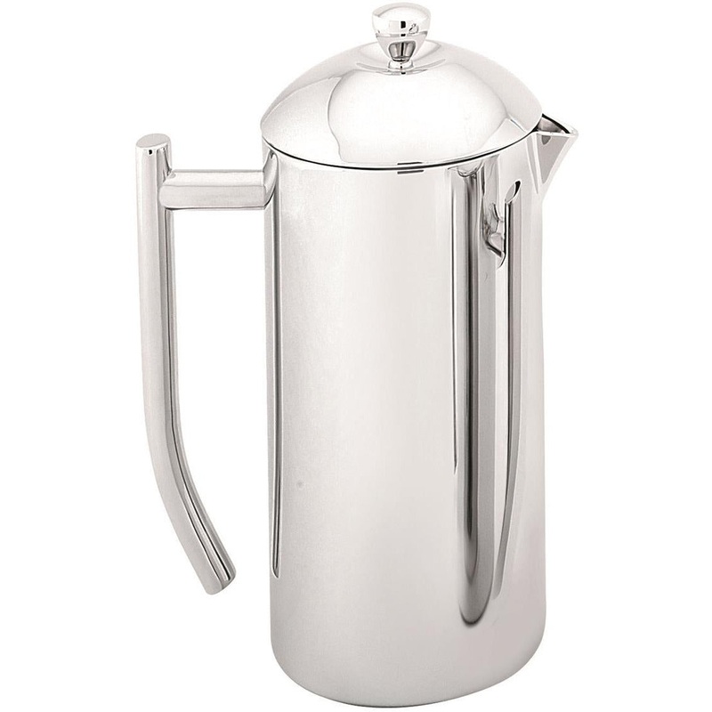 Sleek Twin Wall Coffee Plunger - 1.2L Stainless Steel