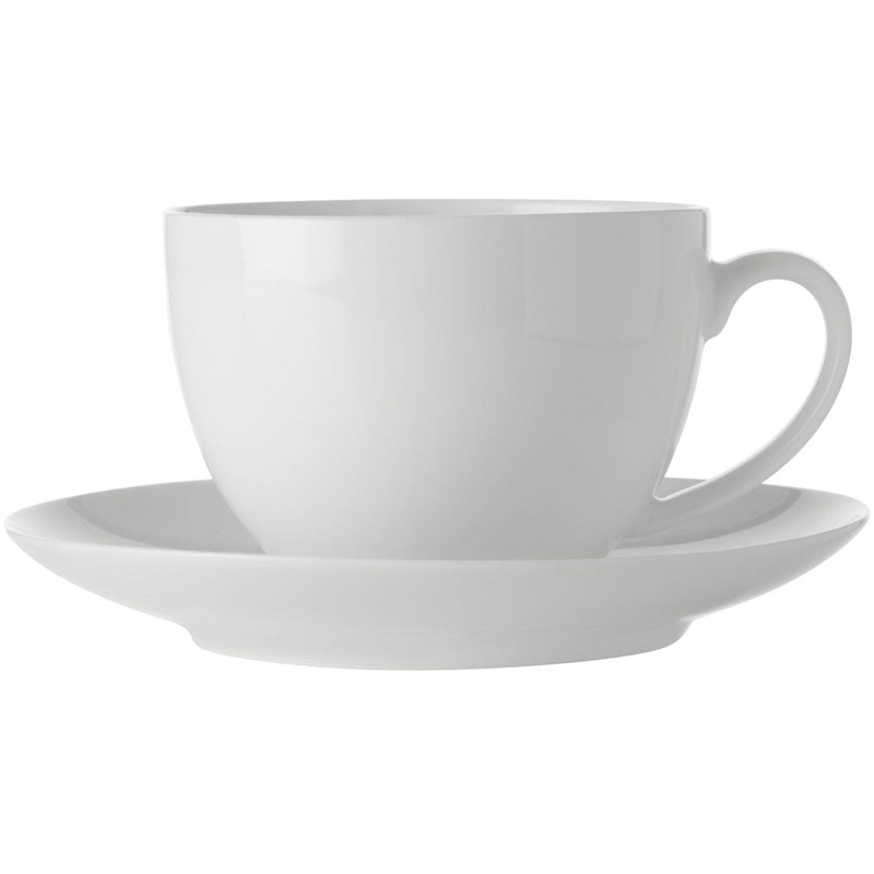 White Basics Cup And Saucer 280Ml