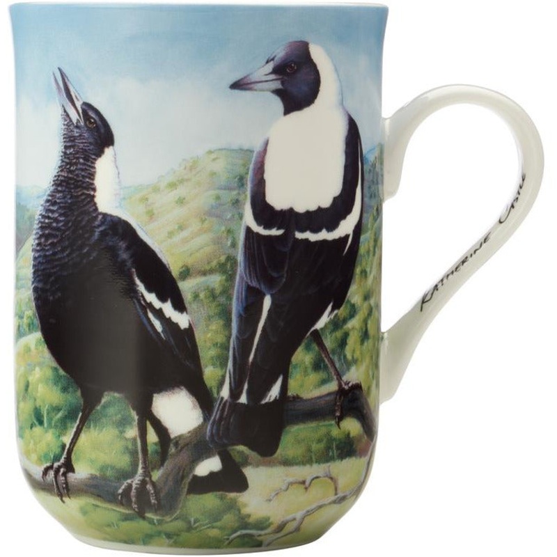 Birds Of Australia Anniversary Mug - Magpie