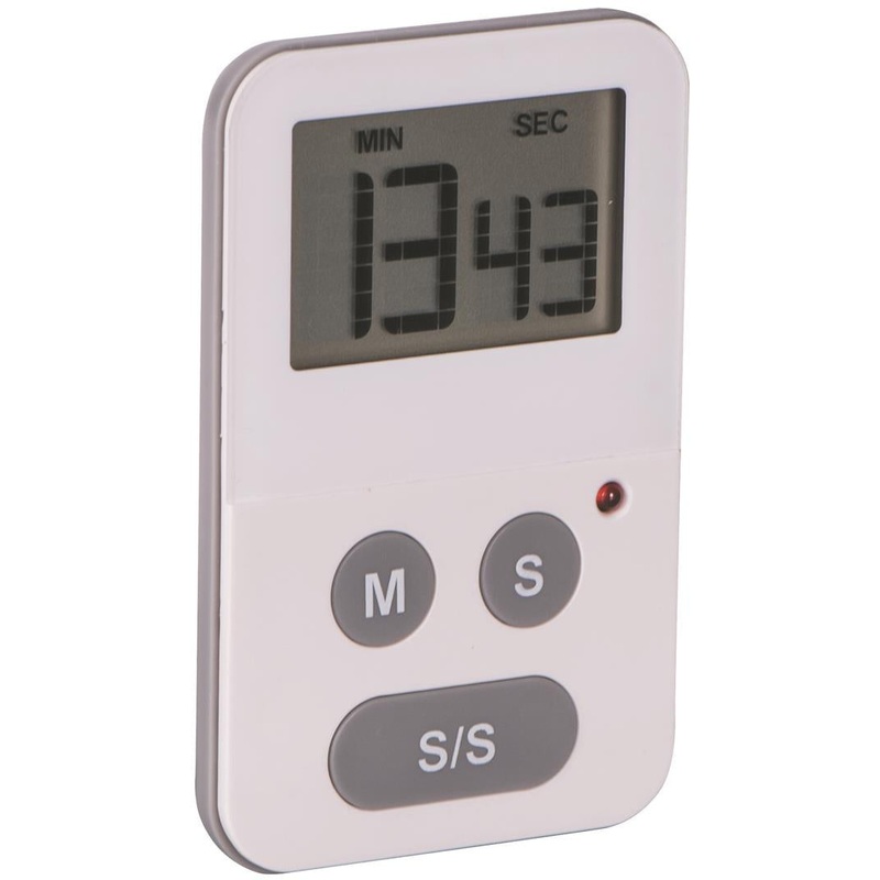 Digital Slim Timer with Light White