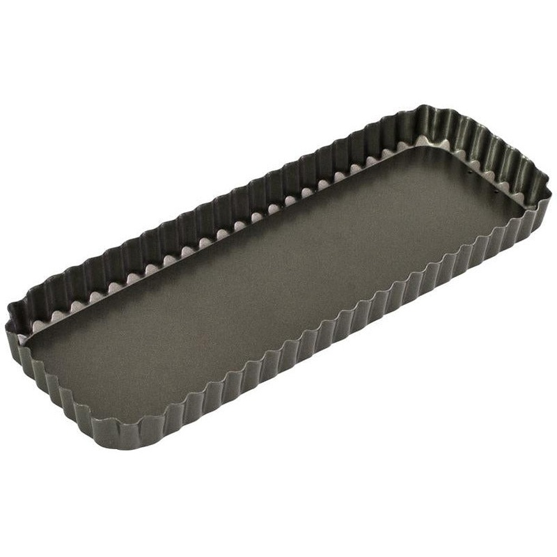 Loose Base Rectangular Quiche Pan - 36cm x 13cm x 3.5cm
