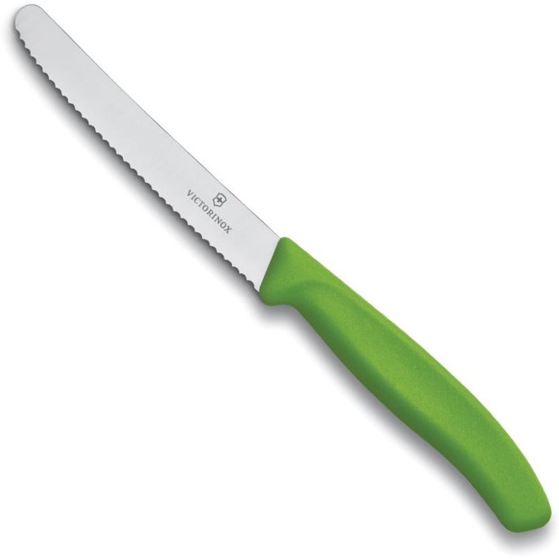Tomato And Sausage Knife 11Cm Green