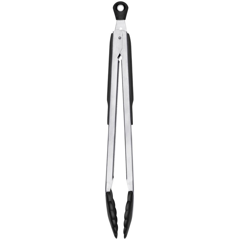 Good Grips Tongs With Nylon Heads - 30cm Stainless Steel