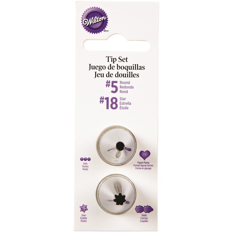 Round And Star Tip Set - #5 And #18
