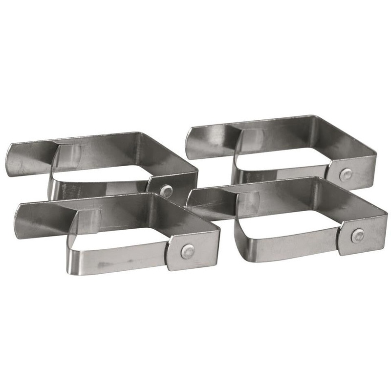 Stainless Steel Table Cloth Clips - Set Of 4