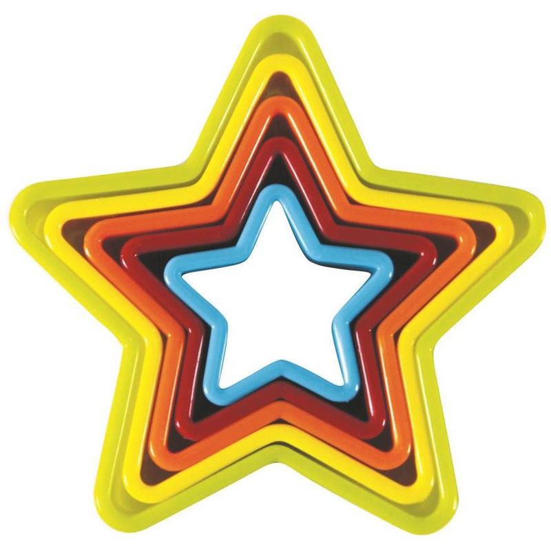 Star Cookie Cutters Set of 5 Assorted