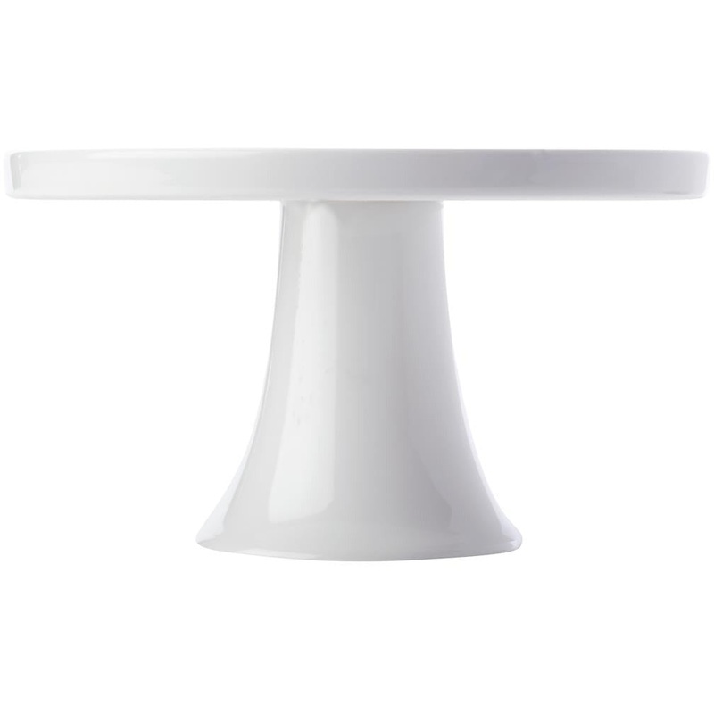 White Basics Footed Cake Stand - 20cm