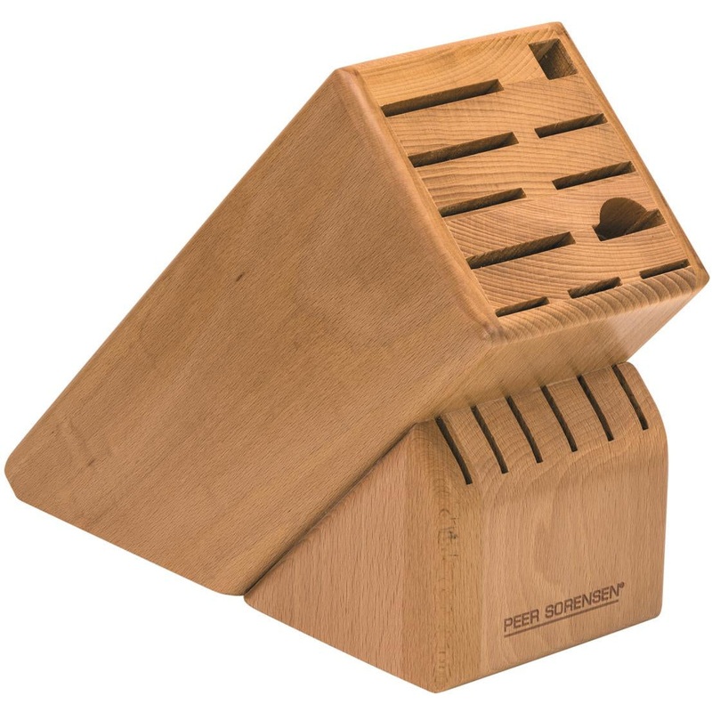 Beechwood Knife Block - 17 Slots
