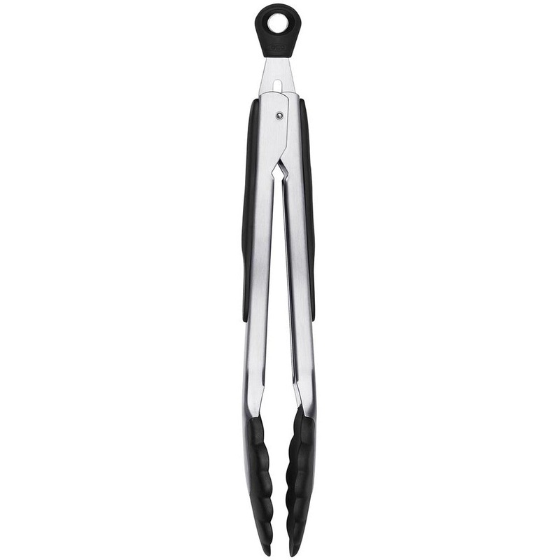 Good Grips Tongs With Nylon Heads - 23cm Stainless Steel