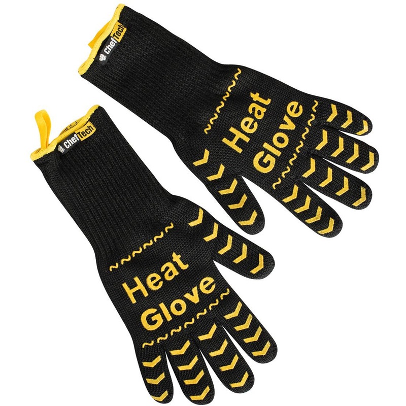 Heat Resistant Gloves - Pair - Yellow On Black