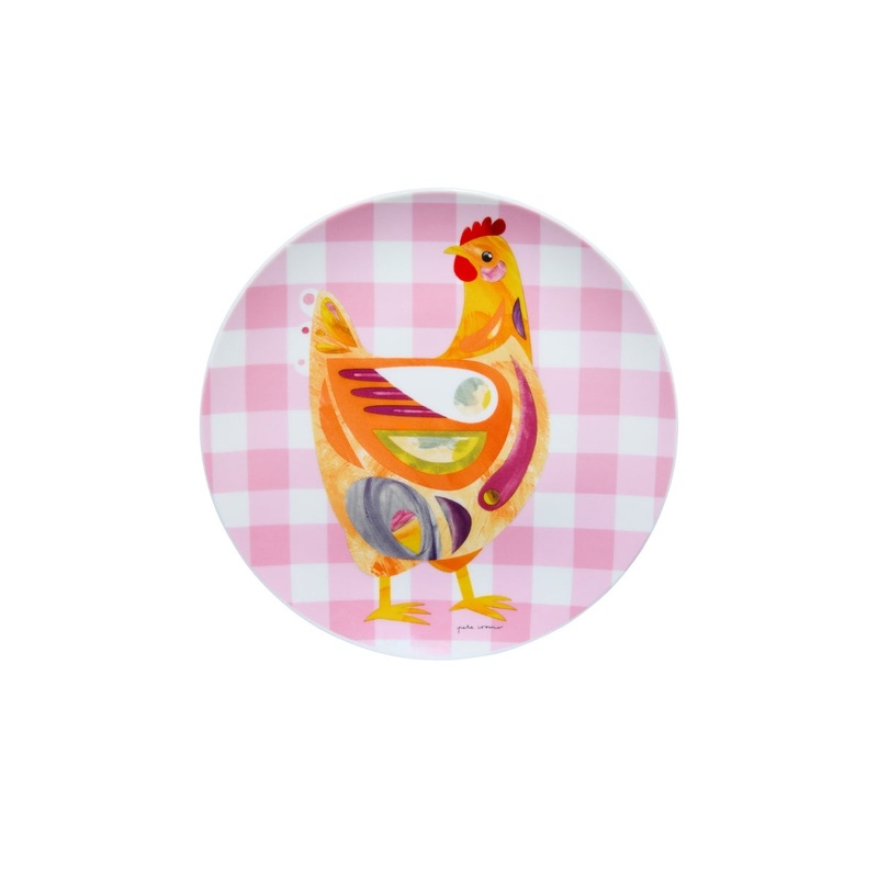 Pete Cromer Barn Friends Plate 20cm Chook Pink