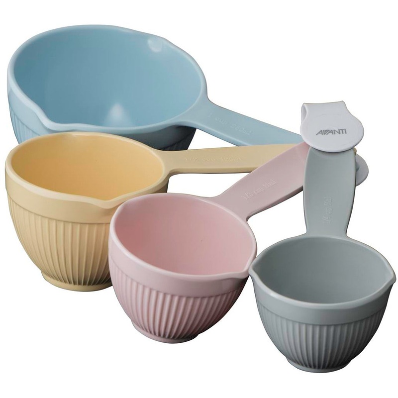 Ribbed Measuring Cups - Pastel