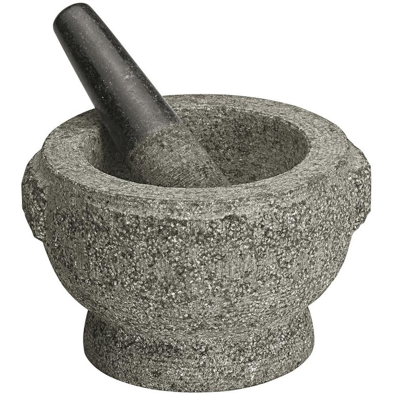 Rough Green Mortar And Pestle - 17cm