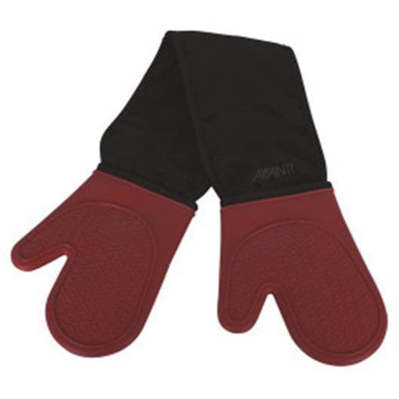 Silicone Double Oven Glove Red