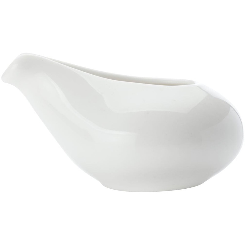 White Basics Individual Sauce Boat