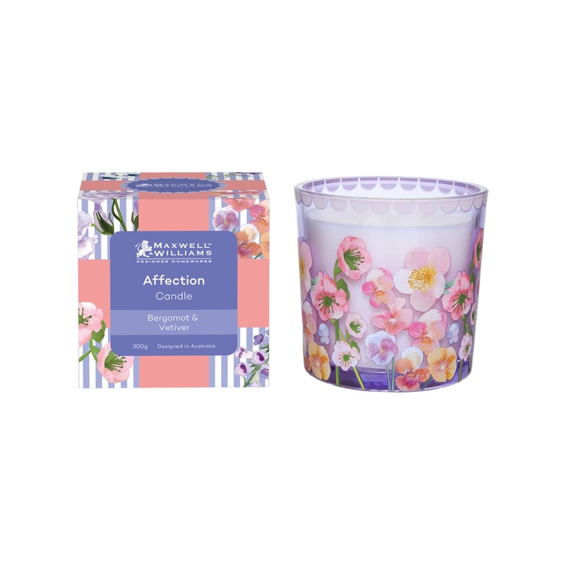 Affection Scented Candle Bergamot & Vetiver 300g Gift Boxed