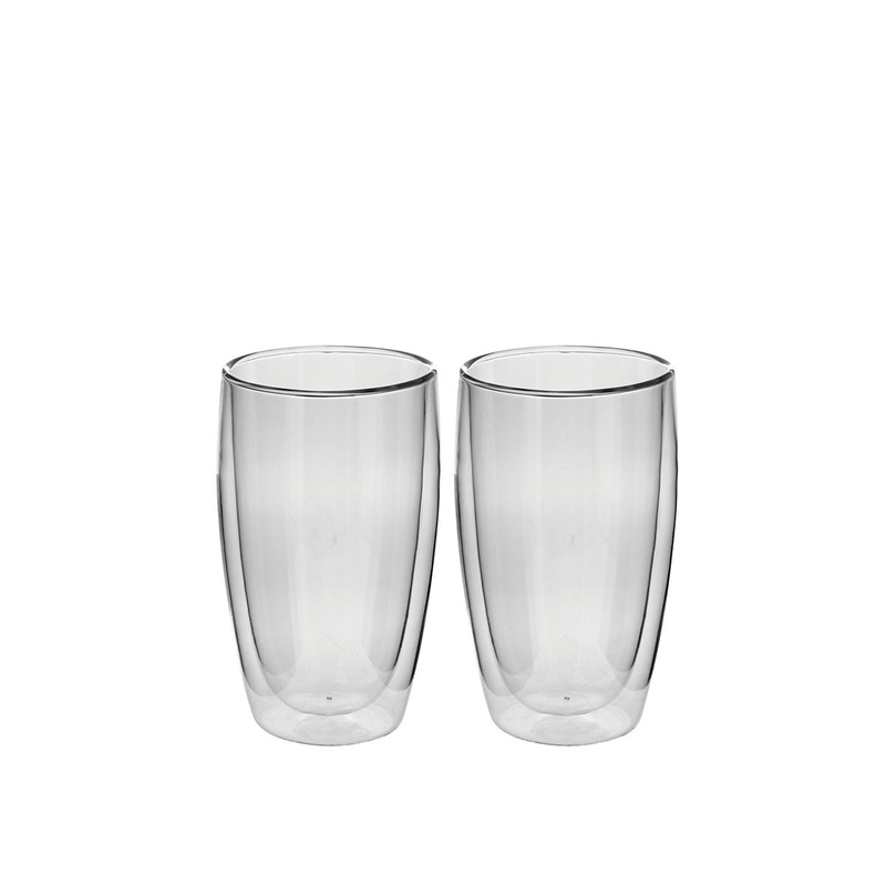 Caffe Twin Wall Glass 2 Piece Set - 400ml