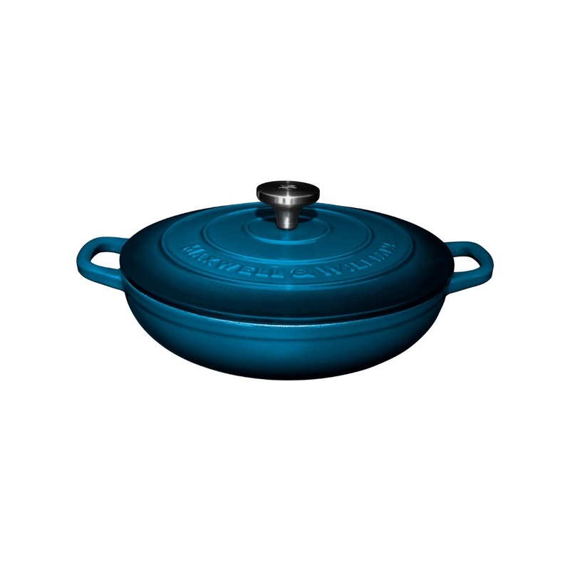 Cast Iron Braiser Midnight Blue 27cm / 3.3L Gift Boxed