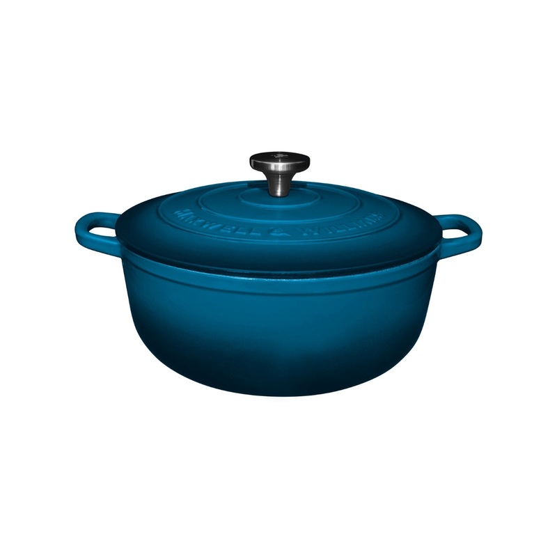 Cast Iron Round Casserole Midnight Blue 28cm / 6.2L Gift Boxed