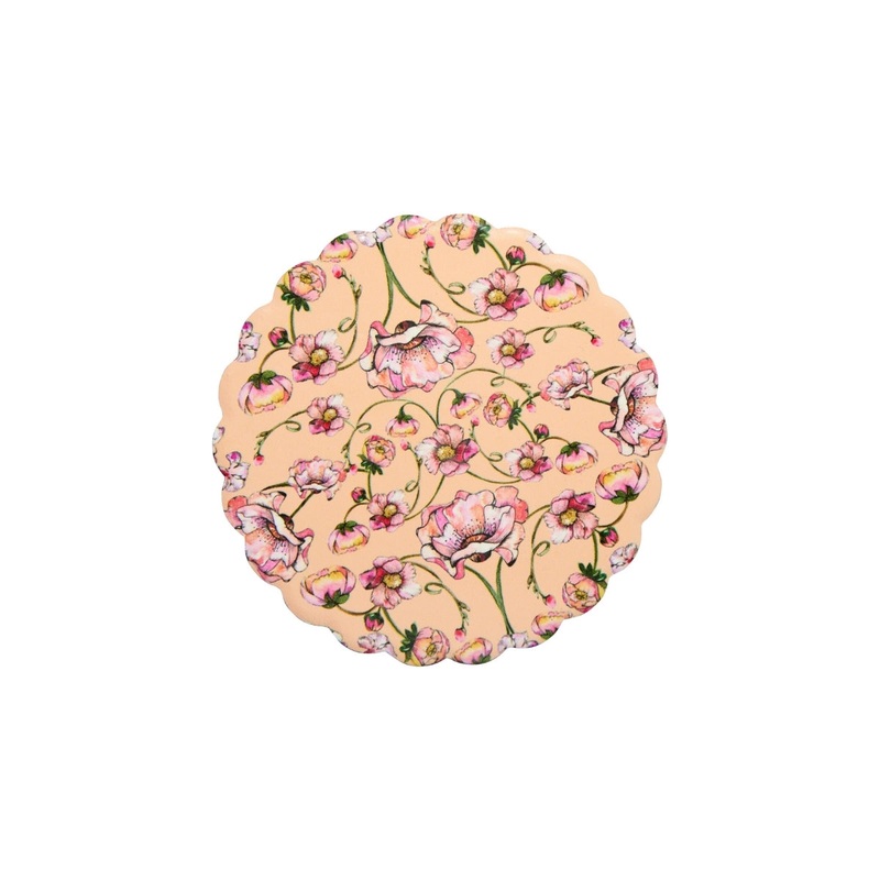 Estelle Michaelides Mystique Ceramic Round Coaster 10cm Melon