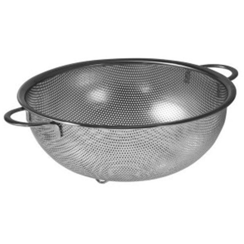 Stainless Steel Perforated Strainer with Handles - 25.5cm