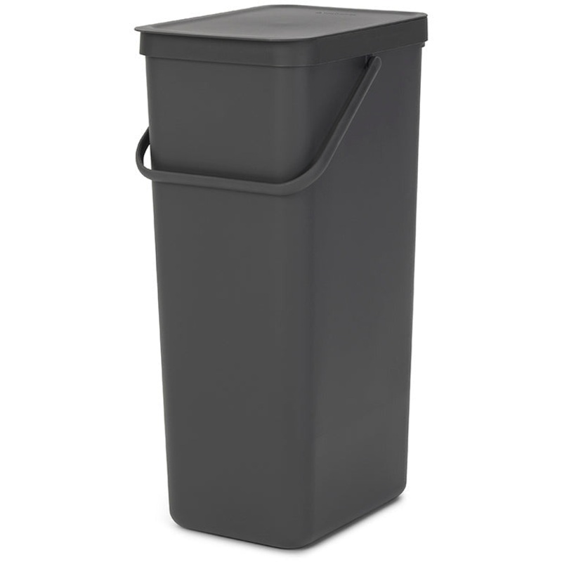 Waste Bin Sort&Go 40L Grey