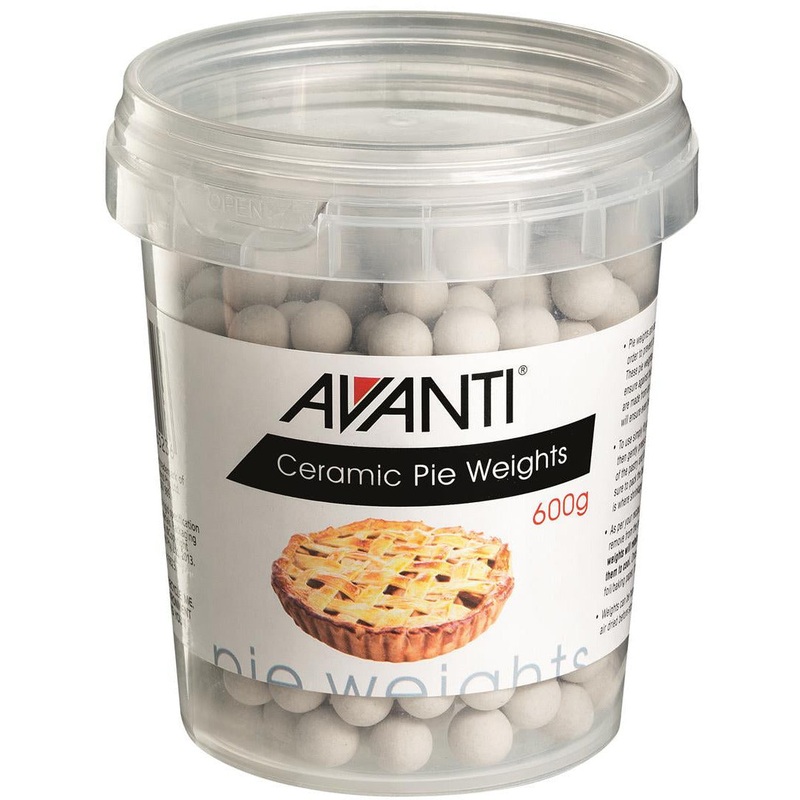 Ceramic Pie Weights in Plastic Tub - 600G