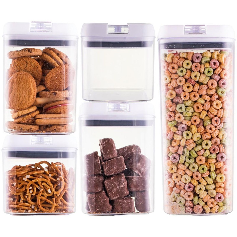 Flip Top Storage Container - 5 Piece Set