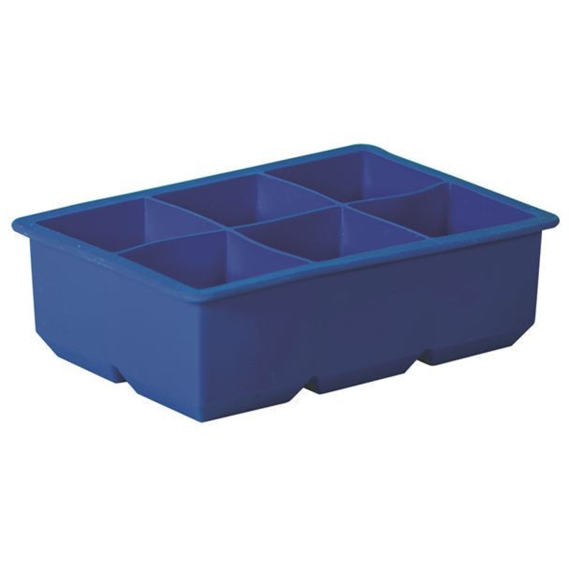King Cube 6 Cup Silicone Ice Cube Tray - Blue