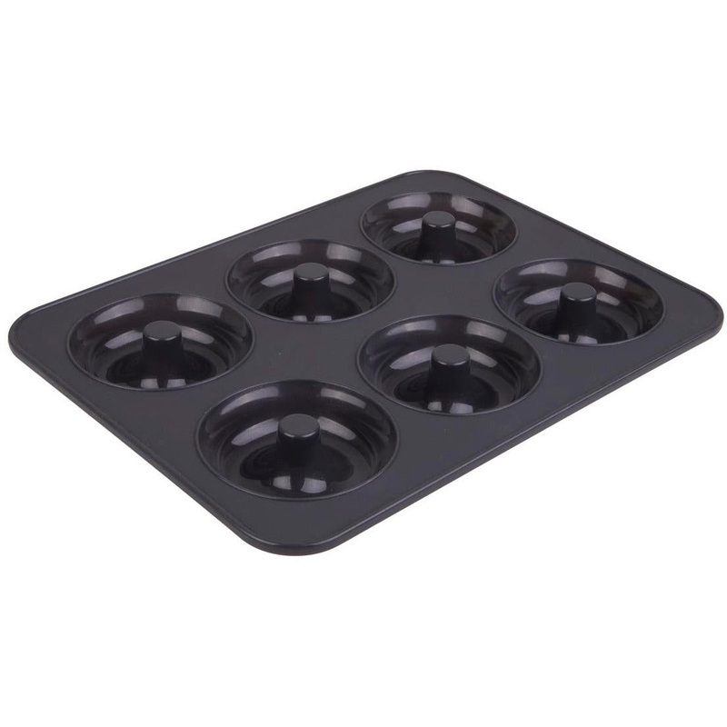 Silicone 6 Cup Doughnut Pan - Charcoal