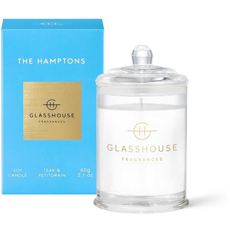 The Hamptons - Teak And Petitgrain 60g Triple Scented Candle