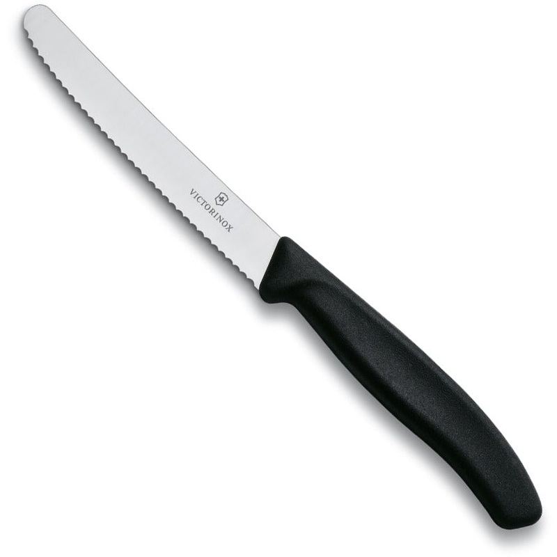 Tomato And Sausage Knife 11Cm Black
