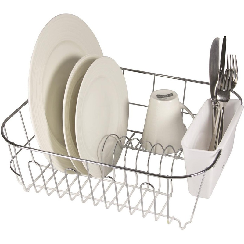 White Small Slimline Dishrack