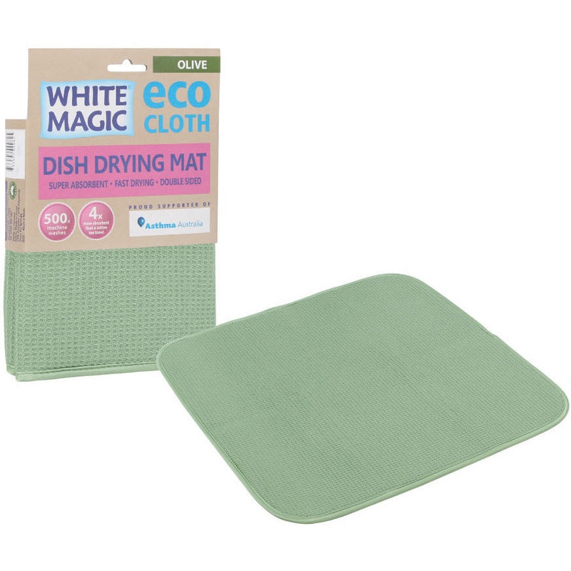Dish Drying Mat Olive