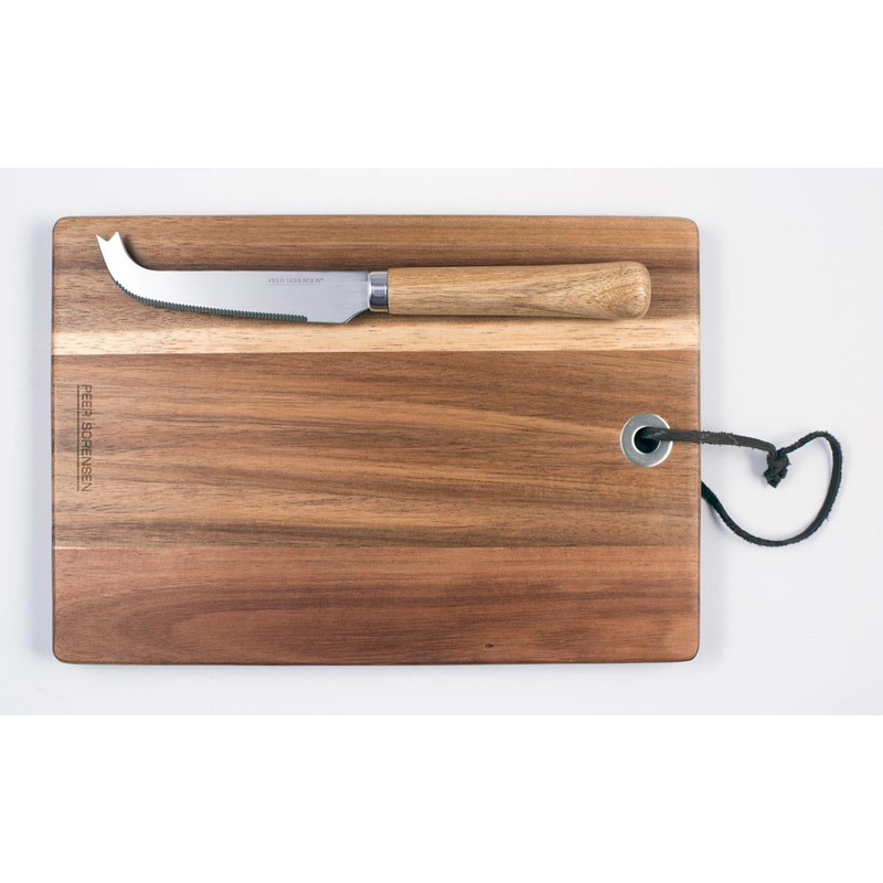 Rectangle Cheese Board with Knife Acacia