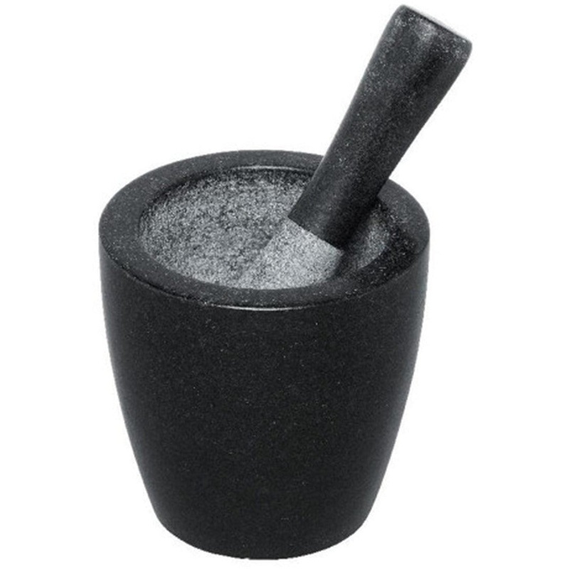 Tall Mortar And Pestle 13cm - Black