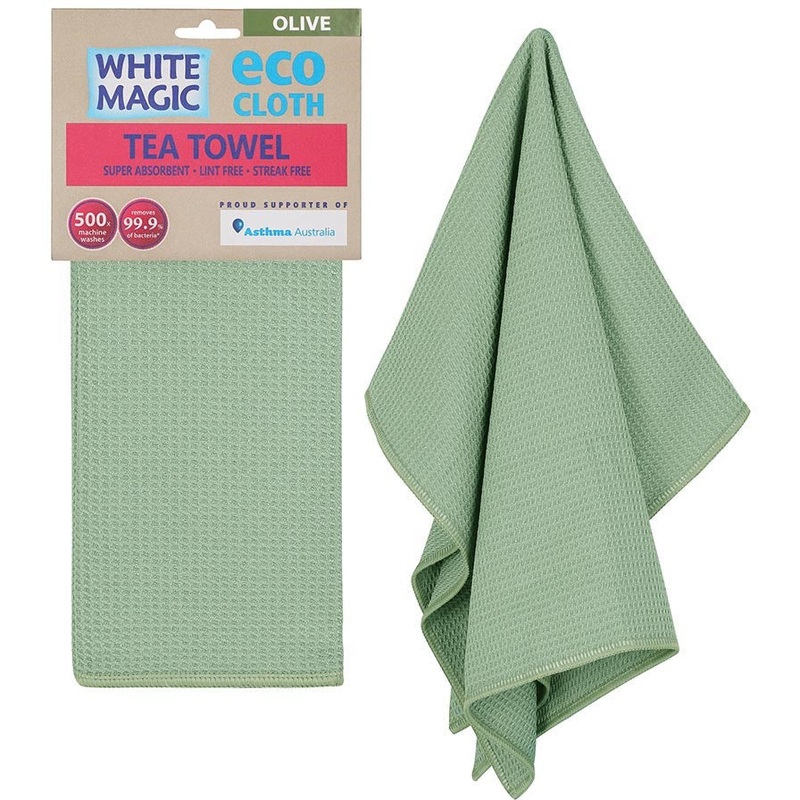 Tea Towel Single Olive