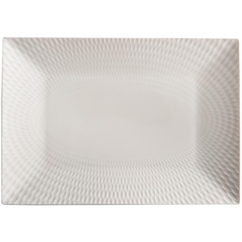 White Basics Diamonds Rectangular Platter 25cm x 18cm