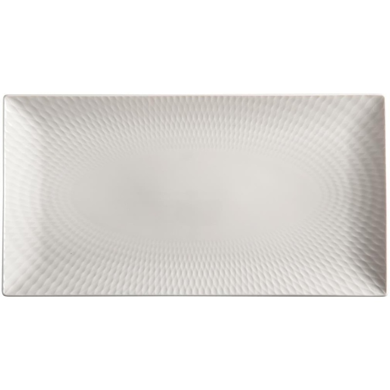 White Basics Diamonds Rectangular Platter 35cm x 19cm