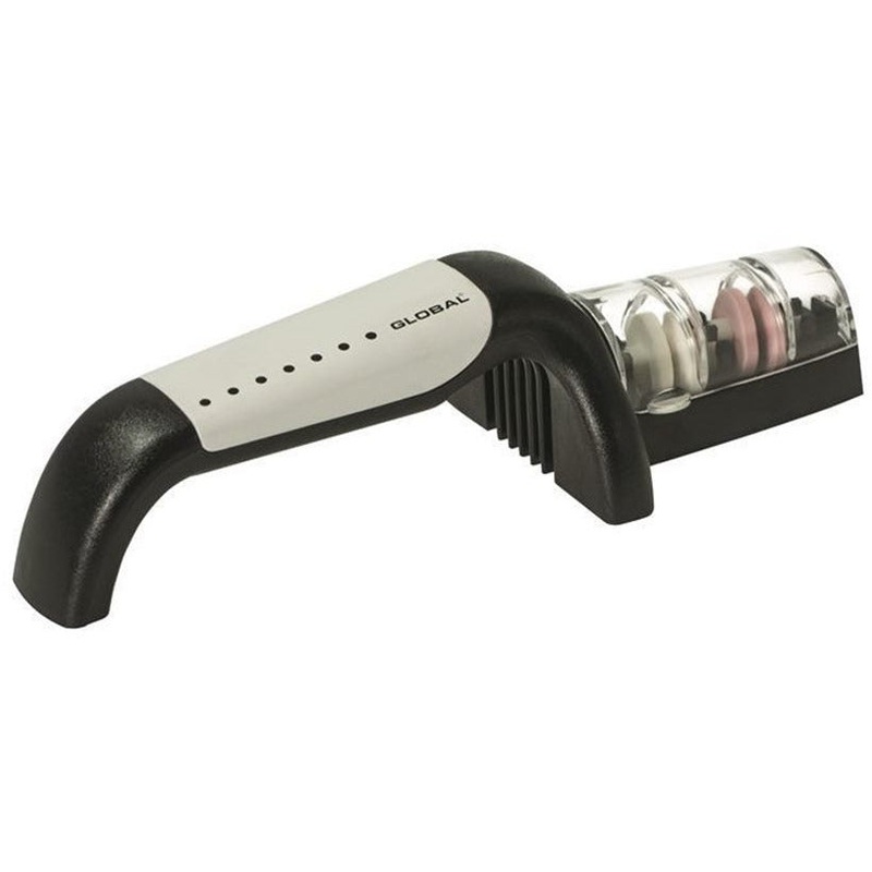 2 Stage Ceramic Water Sharpener White