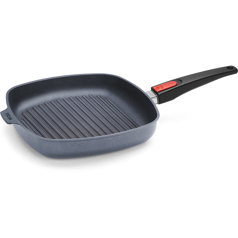 Diamond Lite Detachable Handle Induction Square Grill Pan 28cm
