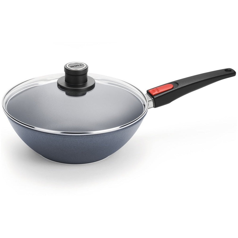 Diamond Lite Detachable Handle Induction Wok 30cm With Lid