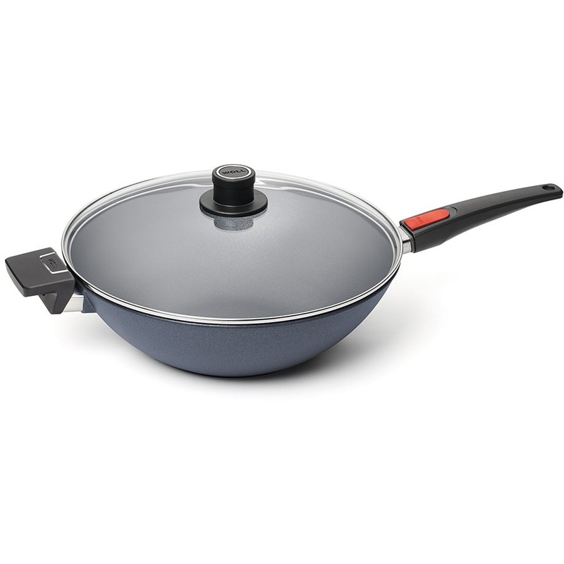 Diamond Lite Detachable Handle Induction Wok 34cm With Lid