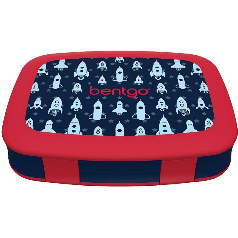 Kids Print Leak-Proof Bento Lunch Box - Space Rockets