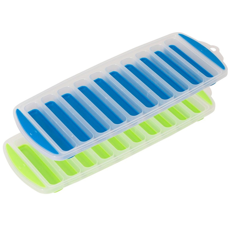 Pop Release Ice Cube Tray 10 Cup - Set Of 2