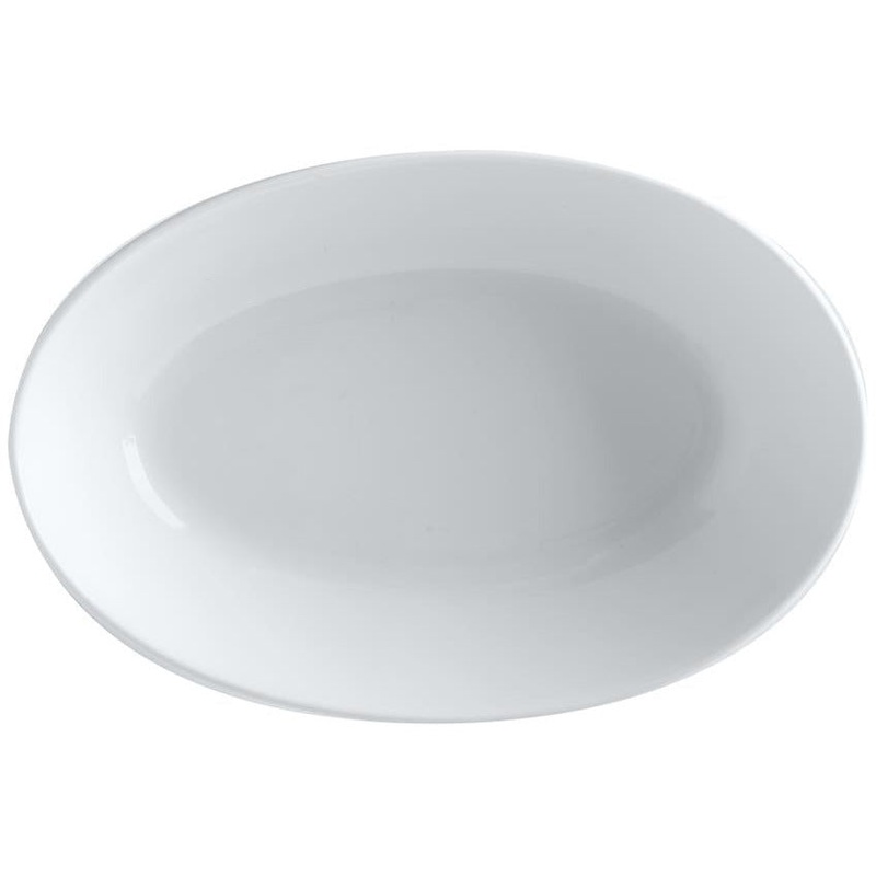 White Basics Oval Bowl 20cm x 14cm