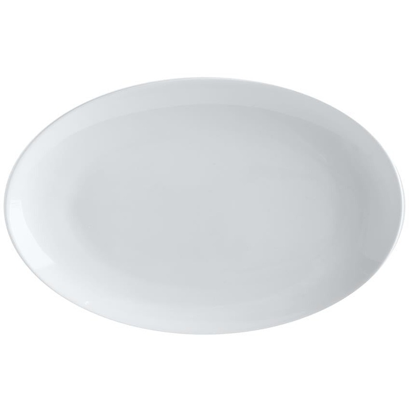 White Basics Oval Plate 25cm x 16cm